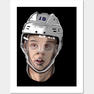 Hockey player away Posters and Art